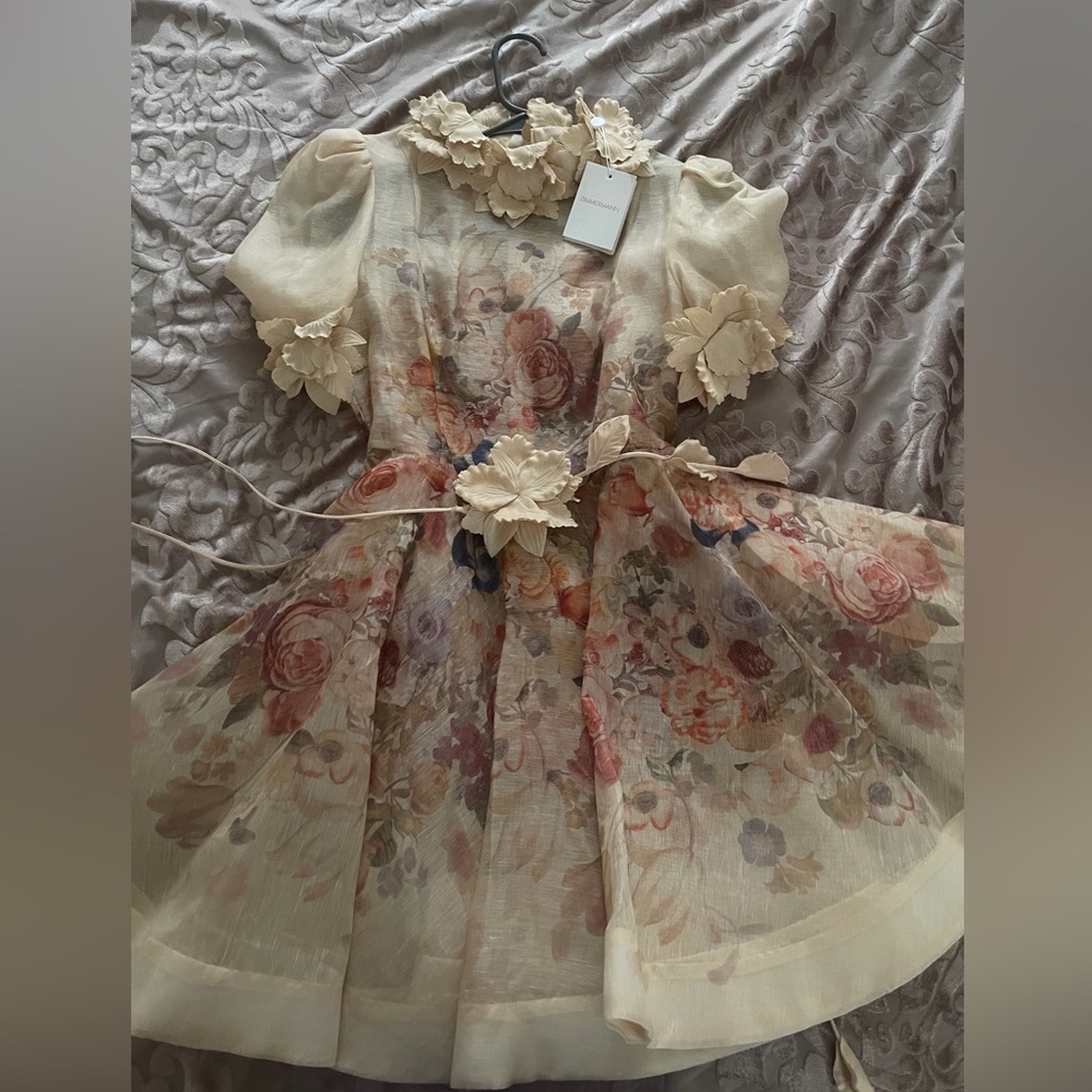 Like ZIMMERMANN  Luminosity Lift Off Floral Minidress